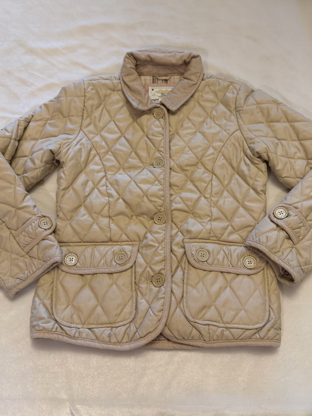 GAP Quilted Tan Kids Barn Jacket XL 12
